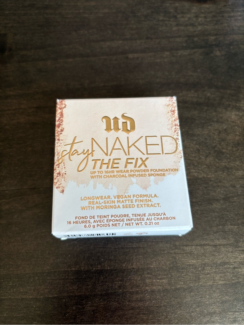 NWT Urban Decay Stay Naked The Fix Powder Foundation - White and Gold Box